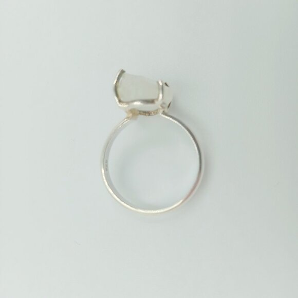 Sterling Silver Raw Rock Crystal Quartz - Picture 10 of 14